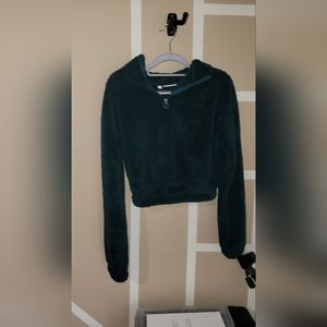 Teal Soft So Cropped Sweatshirt
